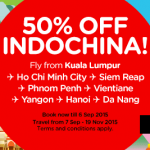 AirAsia Promotion September 2015 – Book Low Fares From RM45
