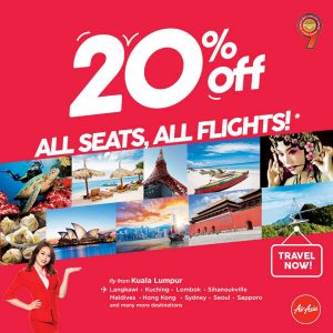AIRASIA PROMOTION 20% OFF ALL SEATS, ALL FLIGHTS! - AirAsia Promotion February 2018