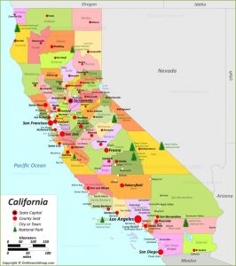 AirAsia X Eyes Flights To California 2020?-California Map