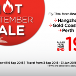 AirAsia Airline Brunei Promotion September 2015 – Book Lowest Air Fares From BND 65