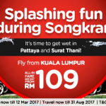 AirAsia Fly from Kuala Lumpur to Chiang Mai Thailand April 2017