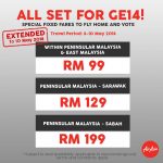 AIRASIA BOOKING ONLINE FOR FLY HOME TO VOTE GE14